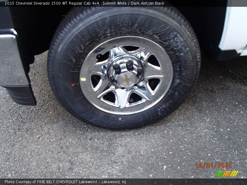Summit White / Dark Ash/Jet Black 2015 Chevrolet Silverado 1500 WT Regular Cab 4x4