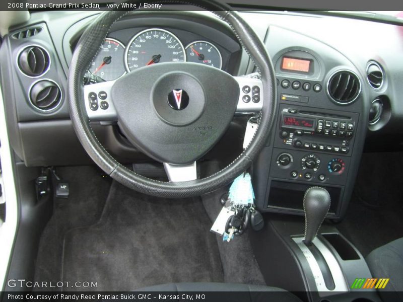 Ivory White / Ebony 2008 Pontiac Grand Prix Sedan