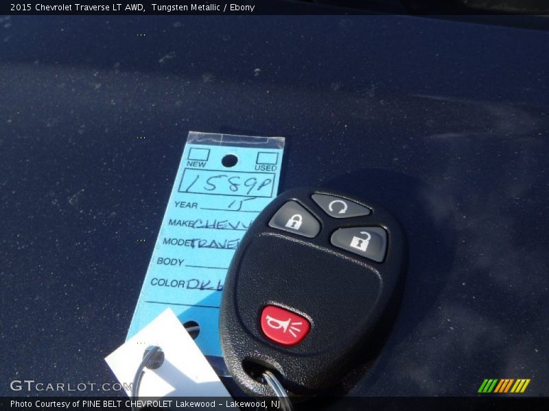 Tungsten Metallic / Ebony 2015 Chevrolet Traverse LT AWD