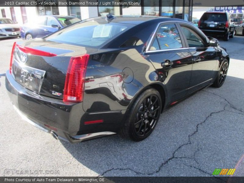 Black Diamond Tricoat / Light Titanium/Ebony 2013 Cadillac CTS -V Sedan