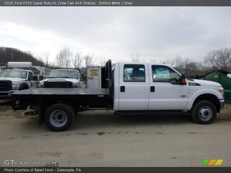 Oxford White / Steel 2015 Ford F350 Super Duty XL Crew Cab 4x4 Chassis