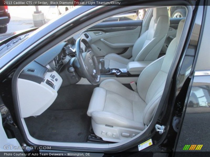 Black Diamond Tricoat / Light Titanium/Ebony 2013 Cadillac CTS -V Sedan