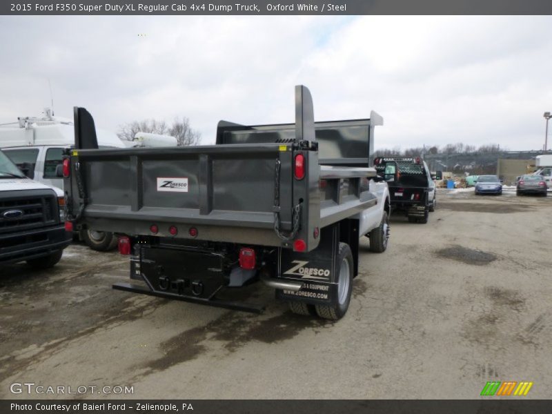 Oxford White / Steel 2015 Ford F350 Super Duty XL Regular Cab 4x4 Dump Truck