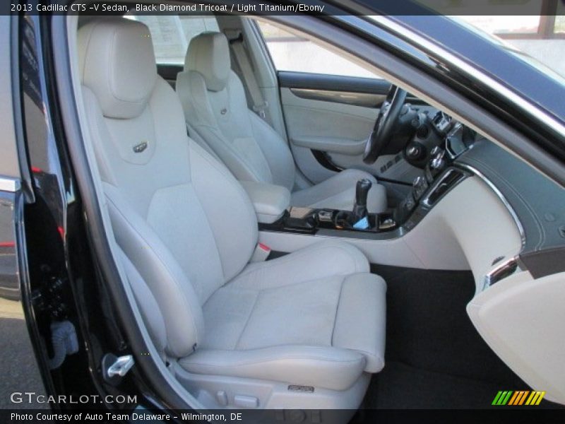 Black Diamond Tricoat / Light Titanium/Ebony 2013 Cadillac CTS -V Sedan