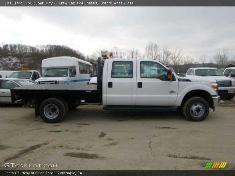Oxford White / Steel 2015 Ford F350 Super Duty XL Crew Cab 4x4 Chassis