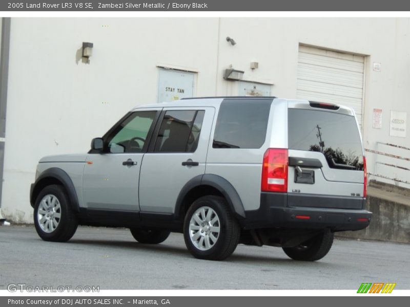 Zambezi Silver Metallic / Ebony Black 2005 Land Rover LR3 V8 SE
