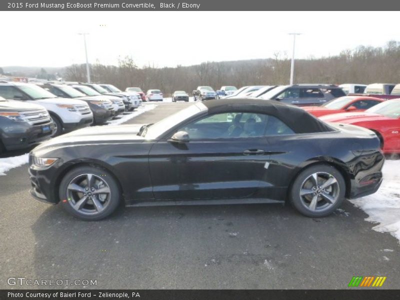 Black / Ebony 2015 Ford Mustang EcoBoost Premium Convertible