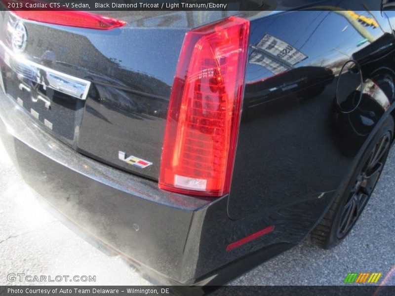 Black Diamond Tricoat / Light Titanium/Ebony 2013 Cadillac CTS -V Sedan