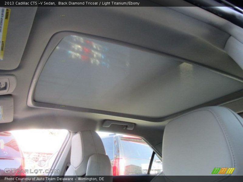 Black Diamond Tricoat / Light Titanium/Ebony 2013 Cadillac CTS -V Sedan
