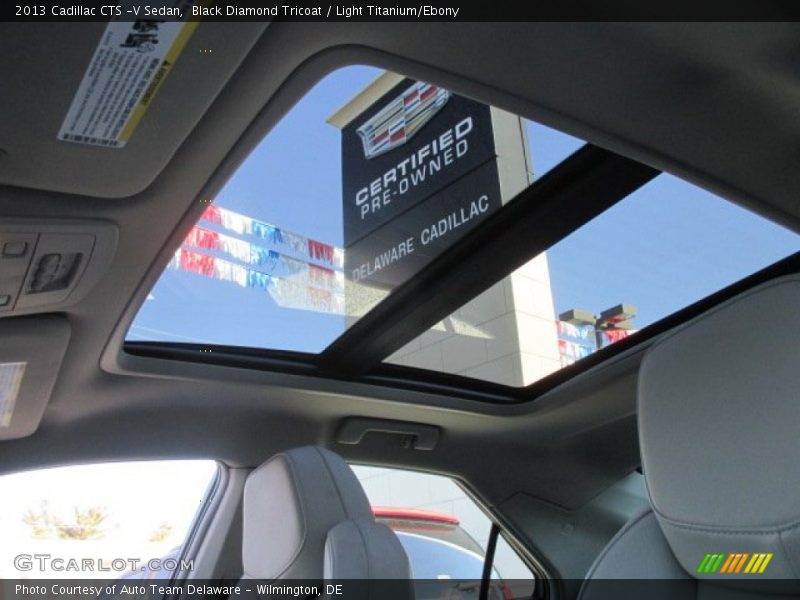 Black Diamond Tricoat / Light Titanium/Ebony 2013 Cadillac CTS -V Sedan