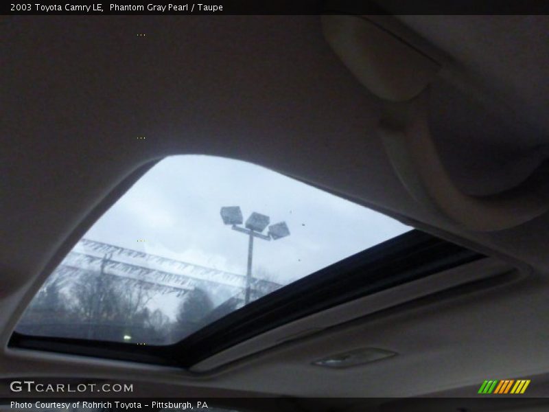 Phantom Gray Pearl / Taupe 2003 Toyota Camry LE