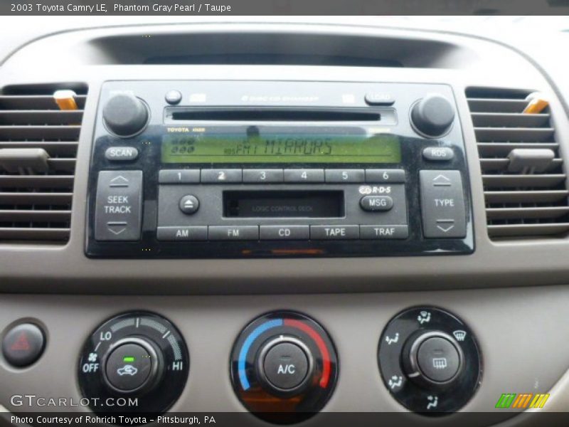 Audio System of 2003 Camry LE