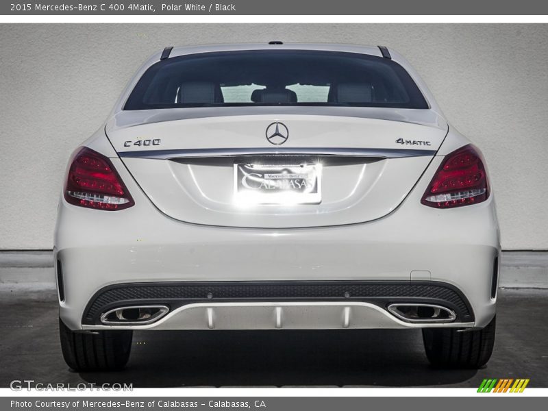 Polar White / Black 2015 Mercedes-Benz C 400 4Matic