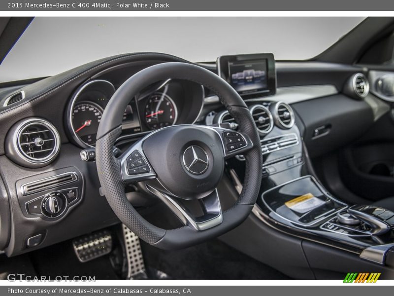 Polar White / Black 2015 Mercedes-Benz C 400 4Matic