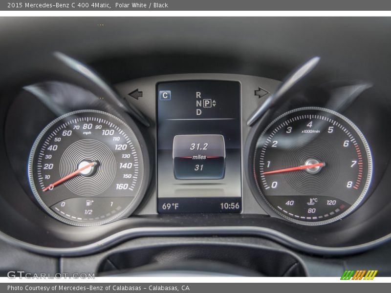 Polar White / Black 2015 Mercedes-Benz C 400 4Matic