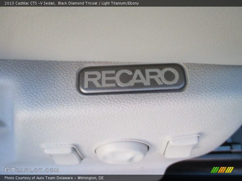 Black Diamond Tricoat / Light Titanium/Ebony 2013 Cadillac CTS -V Sedan
