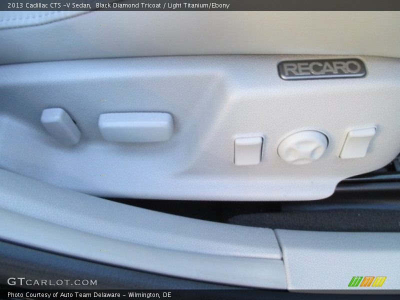 Black Diamond Tricoat / Light Titanium/Ebony 2013 Cadillac CTS -V Sedan