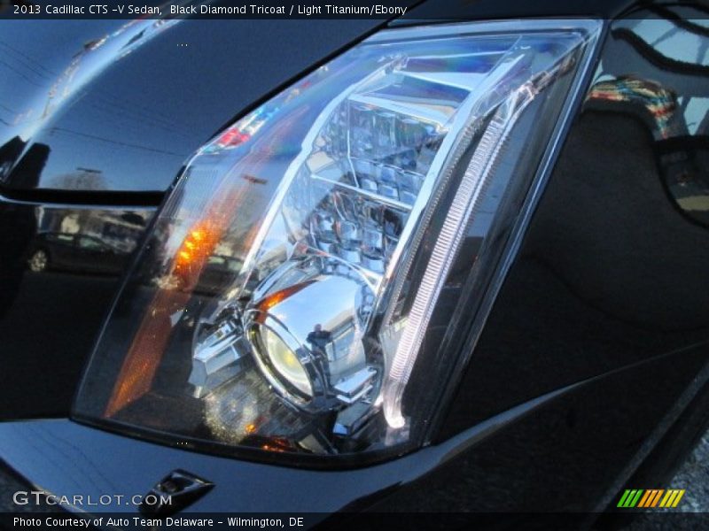 Black Diamond Tricoat / Light Titanium/Ebony 2013 Cadillac CTS -V Sedan