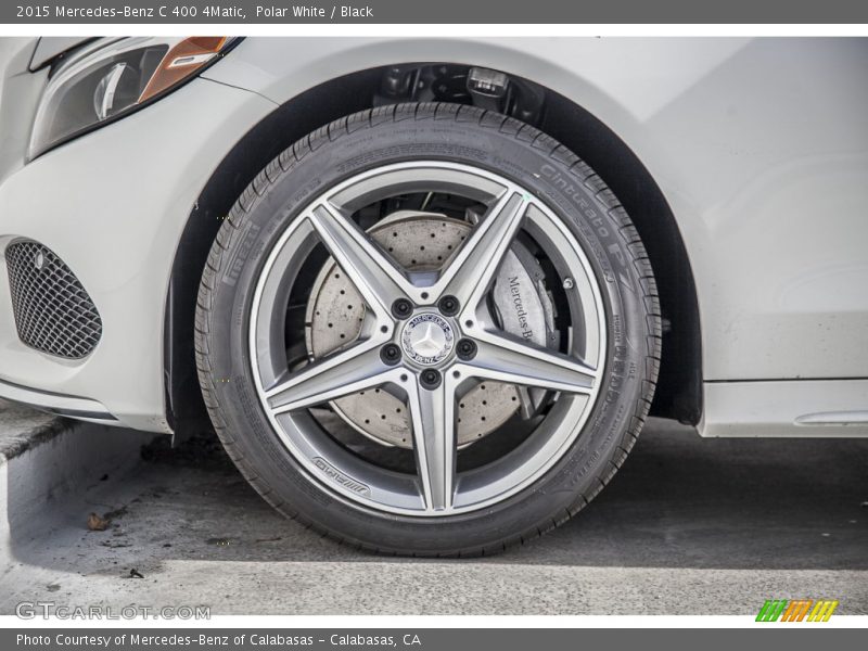 Polar White / Black 2015 Mercedes-Benz C 400 4Matic