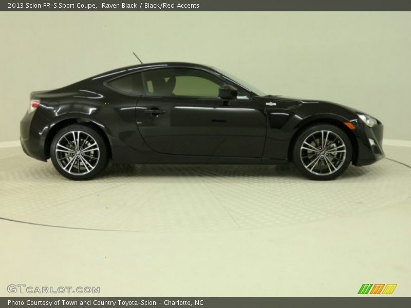 Raven Black / Black/Red Accents 2013 Scion FR-S Sport Coupe