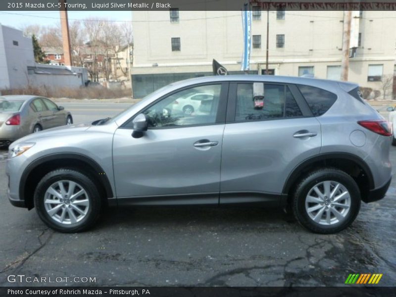 Liquid Silver Metallic / Black 2015 Mazda CX-5 Touring