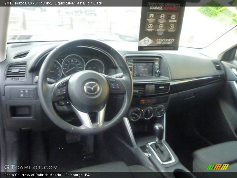 Liquid Silver Metallic / Black 2015 Mazda CX-5 Touring