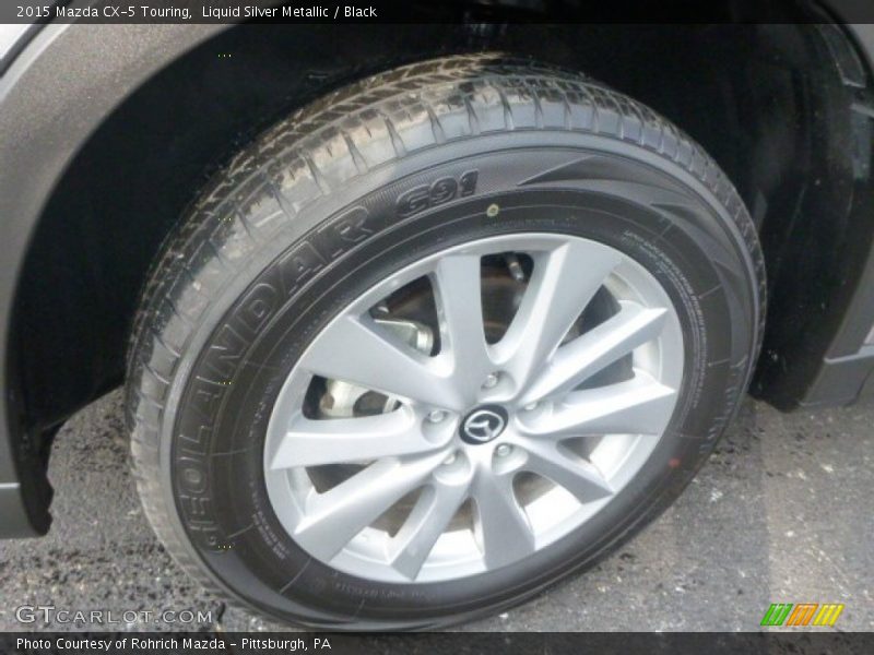 Liquid Silver Metallic / Black 2015 Mazda CX-5 Touring