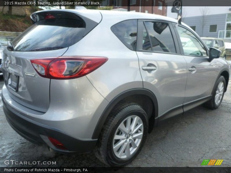 Liquid Silver Metallic / Black 2015 Mazda CX-5 Touring
