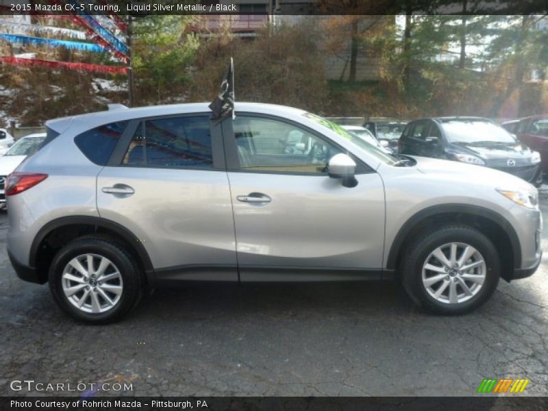 Liquid Silver Metallic / Black 2015 Mazda CX-5 Touring