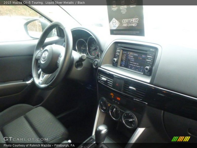 Liquid Silver Metallic / Black 2015 Mazda CX-5 Touring