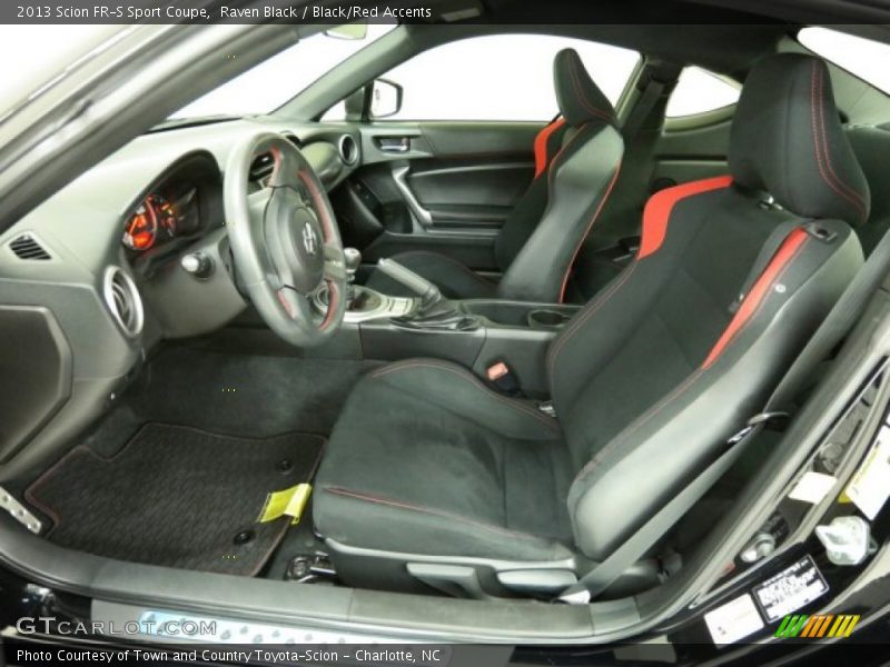 Raven Black / Black/Red Accents 2013 Scion FR-S Sport Coupe