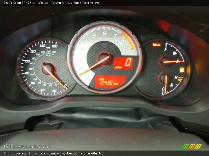 Raven Black / Black/Red Accents 2013 Scion FR-S Sport Coupe