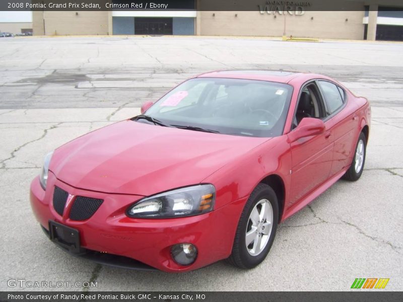 Crimson Red / Ebony 2008 Pontiac Grand Prix Sedan