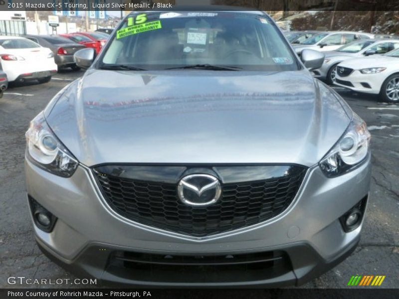 Liquid Silver Metallic / Black 2015 Mazda CX-5 Touring