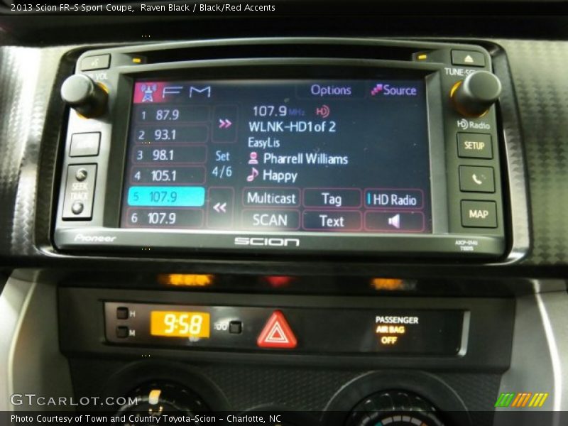 Raven Black / Black/Red Accents 2013 Scion FR-S Sport Coupe