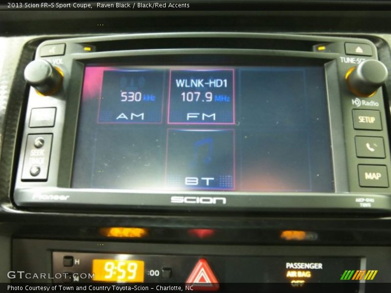 Raven Black / Black/Red Accents 2013 Scion FR-S Sport Coupe