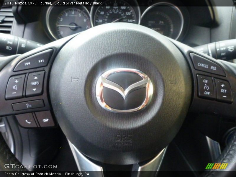 Liquid Silver Metallic / Black 2015 Mazda CX-5 Touring