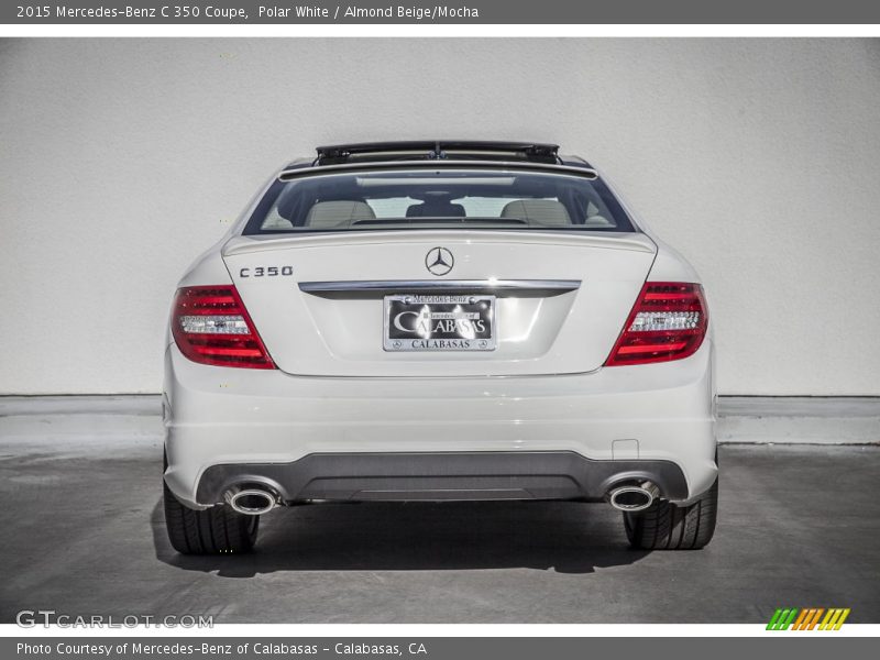 Polar White / Almond Beige/Mocha 2015 Mercedes-Benz C 350 Coupe