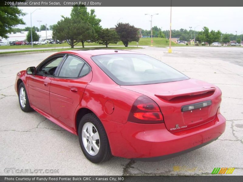 Crimson Red / Ebony 2008 Pontiac Grand Prix Sedan