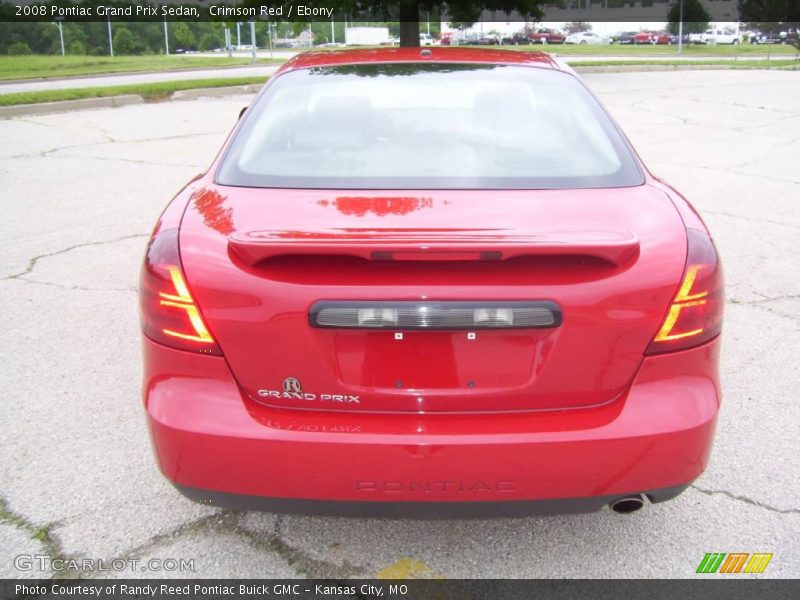 Crimson Red / Ebony 2008 Pontiac Grand Prix Sedan