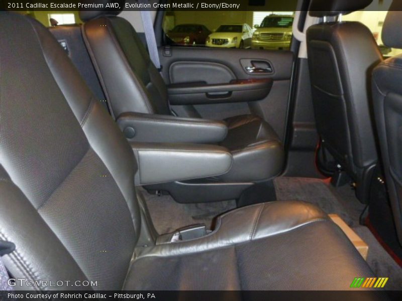 Evolution Green Metallic / Ebony/Ebony 2011 Cadillac Escalade Premium AWD