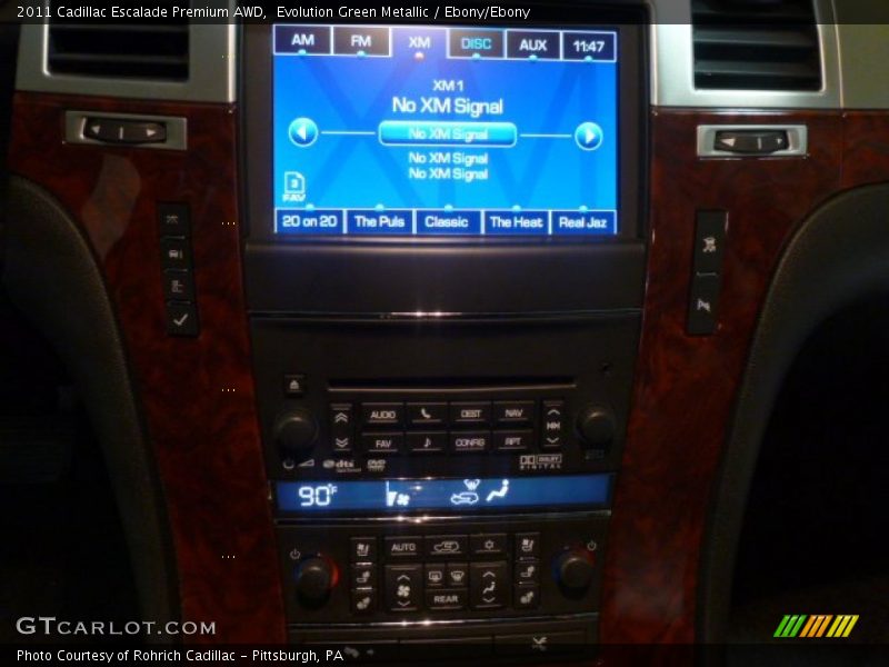 Evolution Green Metallic / Ebony/Ebony 2011 Cadillac Escalade Premium AWD