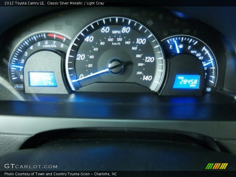 Classic Silver Metallic / Light Gray 2012 Toyota Camry LE