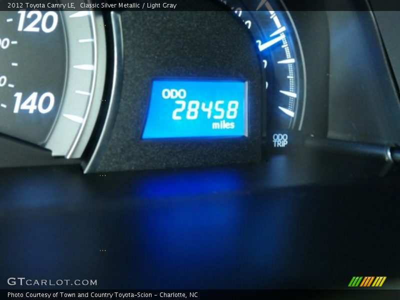 Classic Silver Metallic / Light Gray 2012 Toyota Camry LE