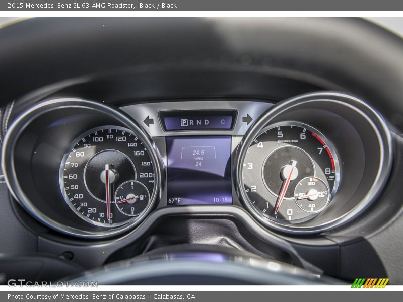 Black / Black 2015 Mercedes-Benz SL 63 AMG Roadster