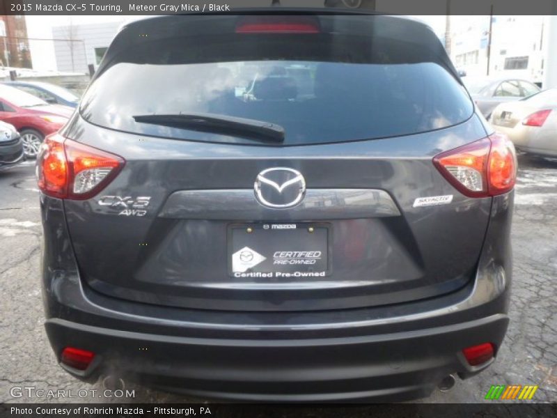 Meteor Gray Mica / Black 2015 Mazda CX-5 Touring