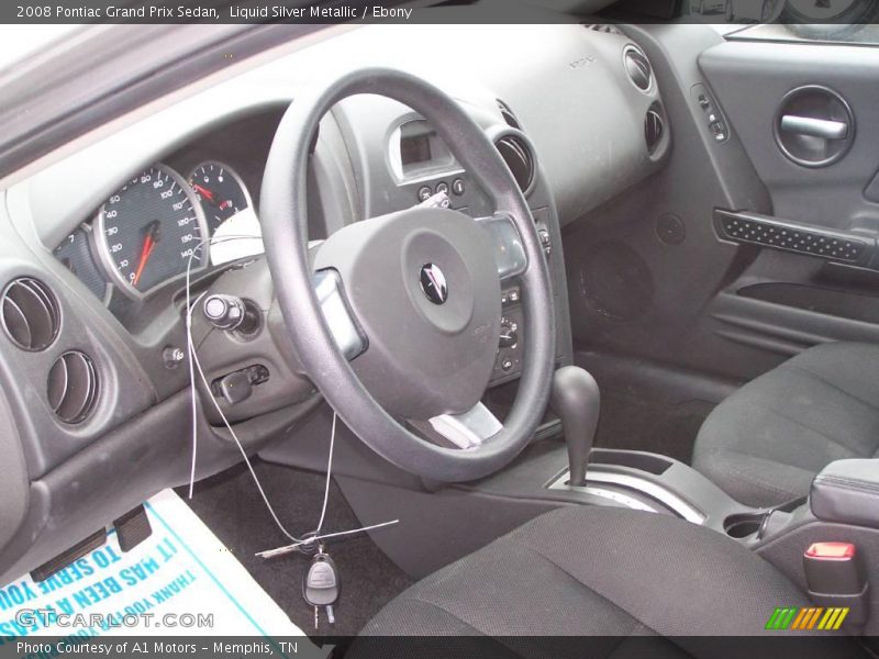 Liquid Silver Metallic / Ebony 2008 Pontiac Grand Prix Sedan