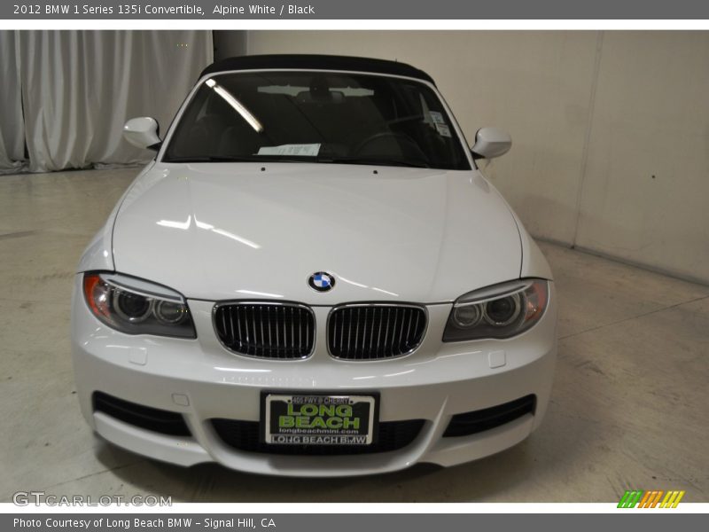 Alpine White / Black 2012 BMW 1 Series 135i Convertible