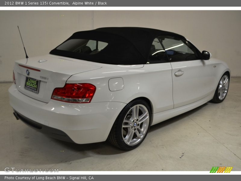 Alpine White / Black 2012 BMW 1 Series 135i Convertible