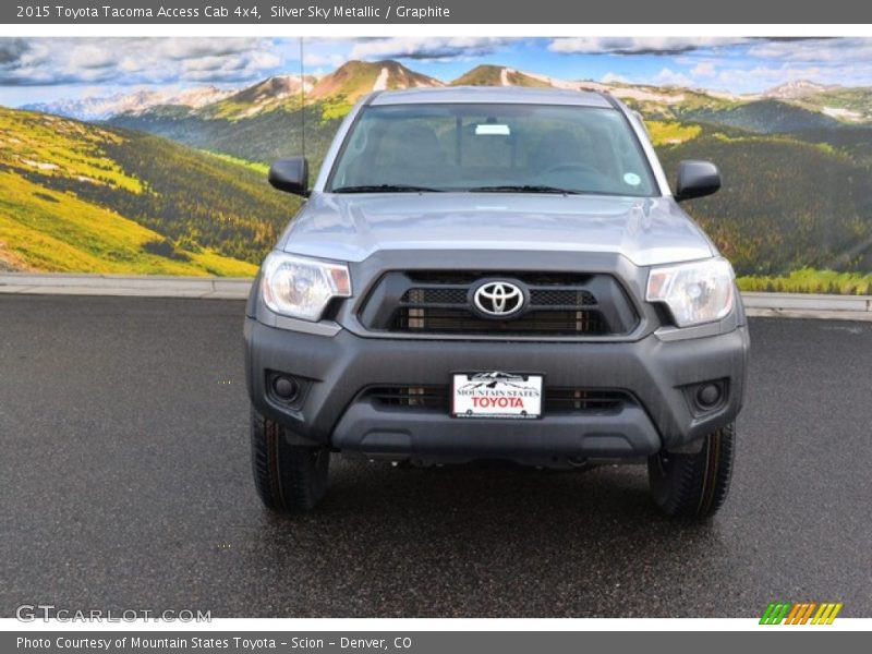 Silver Sky Metallic / Graphite 2015 Toyota Tacoma Access Cab 4x4